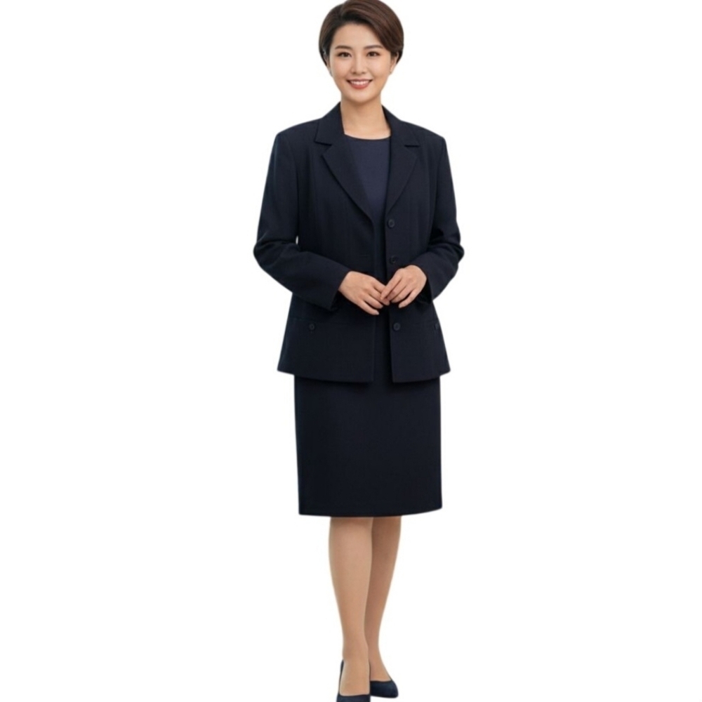 Laura Ashley Vintage 100% Pure New Wool Sheath Dress With Blazer Size 14